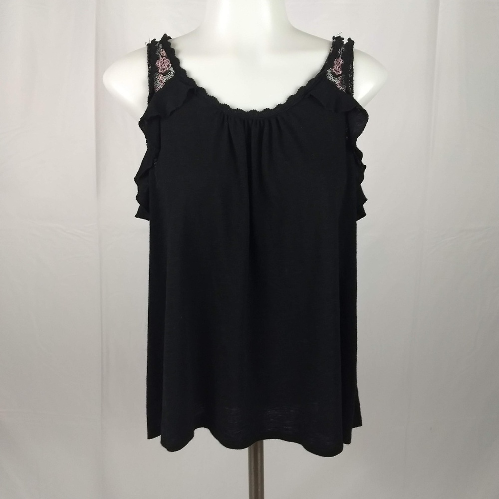 Love On A Hanger Size Large Black Top Shirt